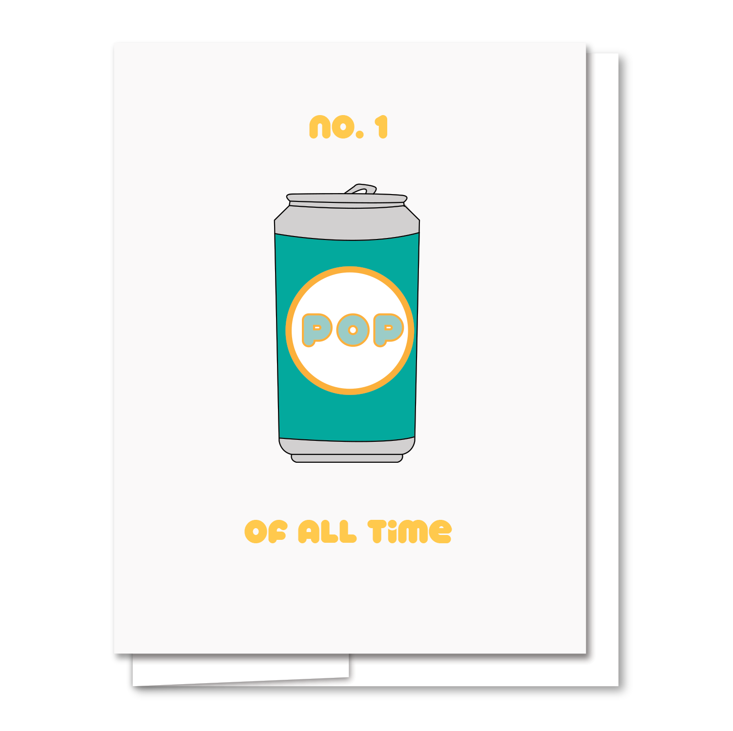 No. 1 Pop - Illustrated Funny Father's Day Card